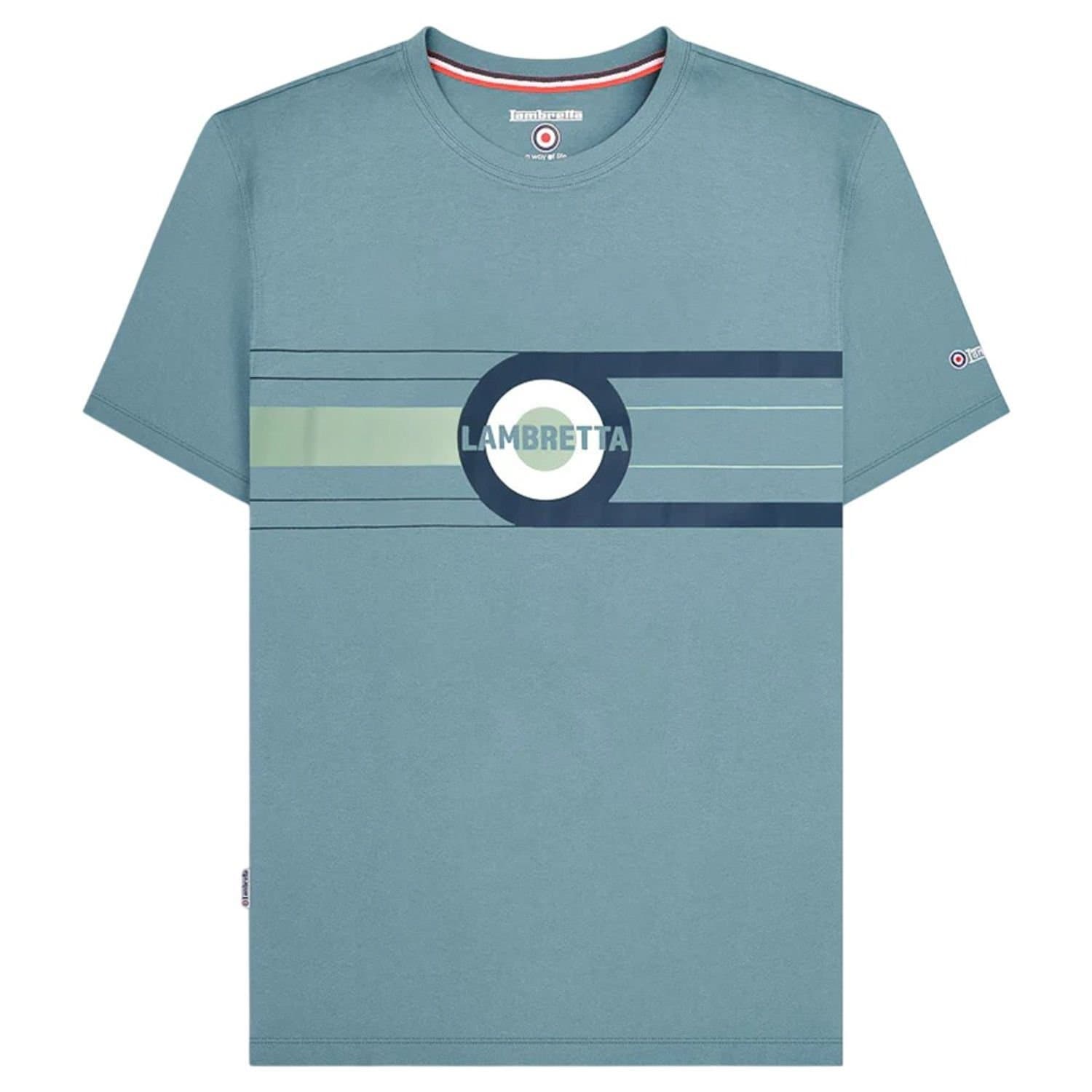 Lambretta Lambretta Men's Target Band T-Shirt in Light Blue