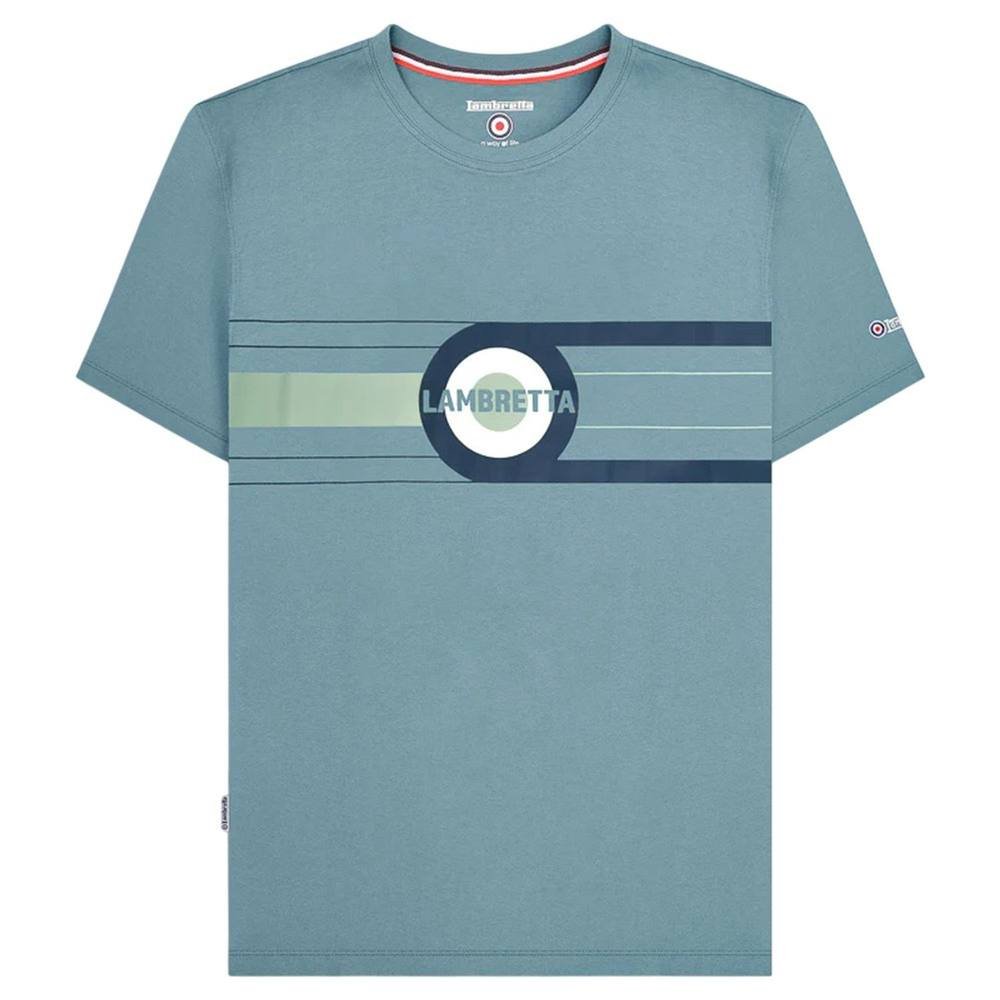 Lambretta Lambretta Men's Target Band T-Shirt in Light Blue - 4