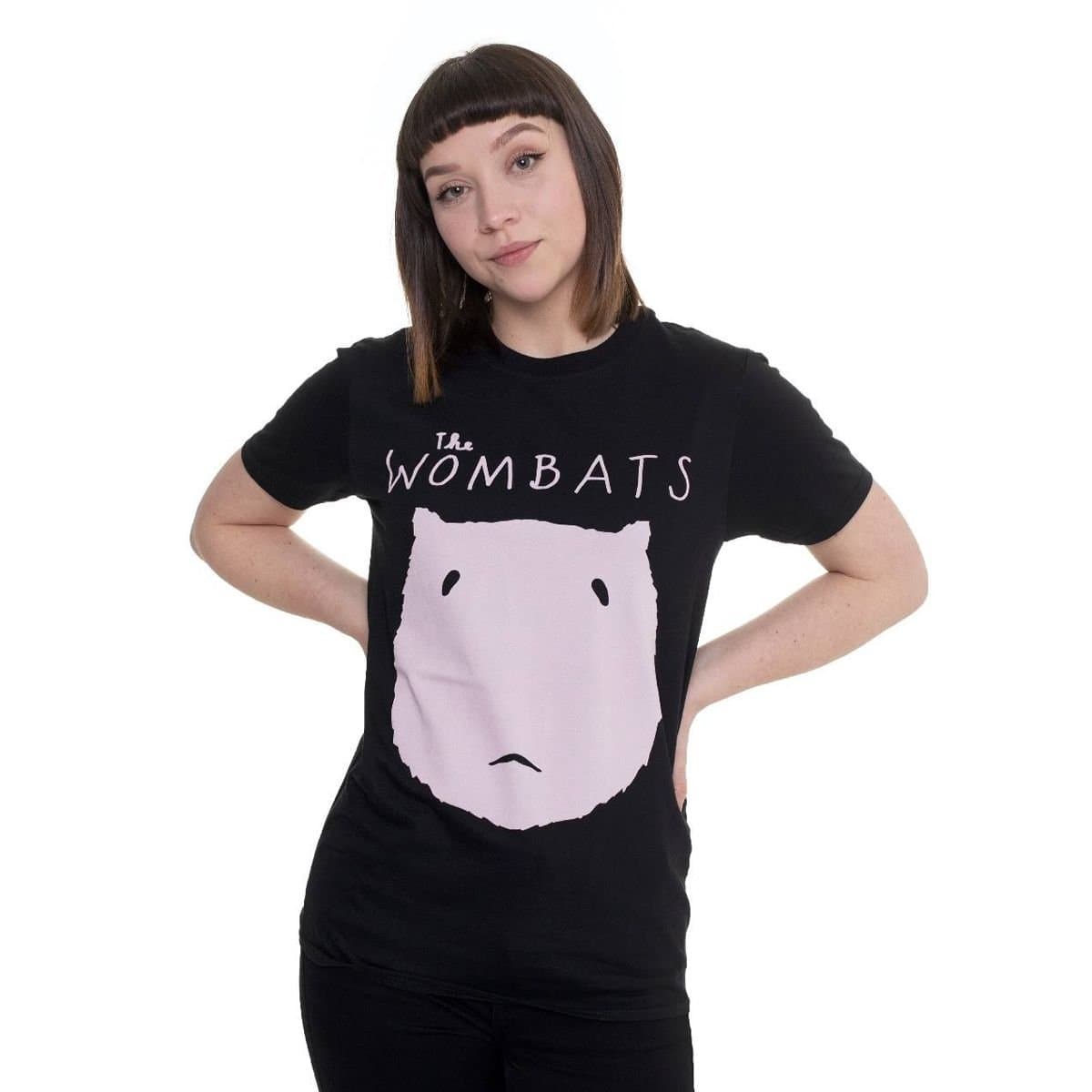 The Wombats The Wombats Men's Logo Cotton T-Shirt in Black