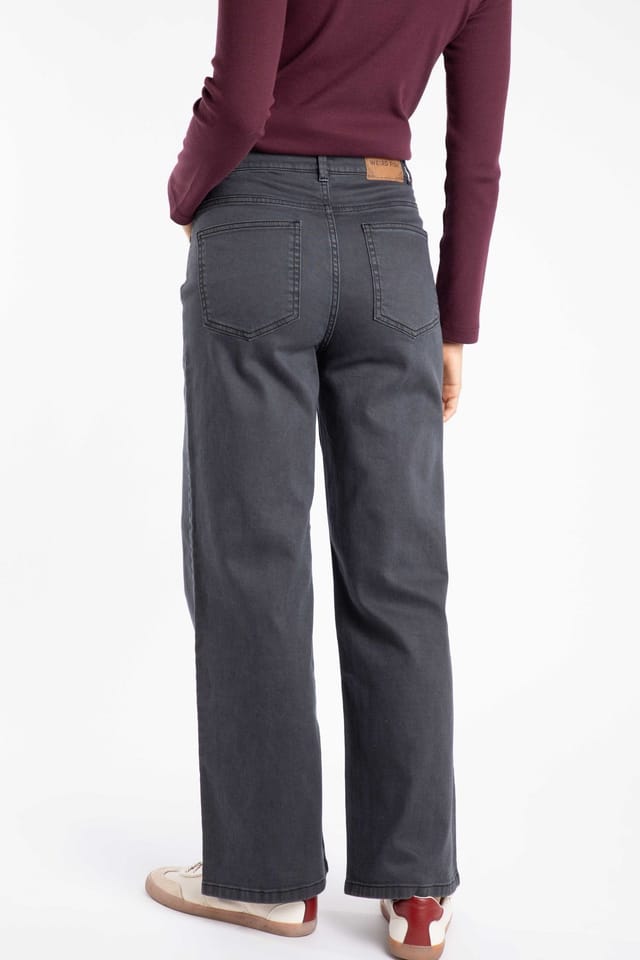 Weird Fish Weird Fish Women's Cora Wide Leg Jean in Black - 3