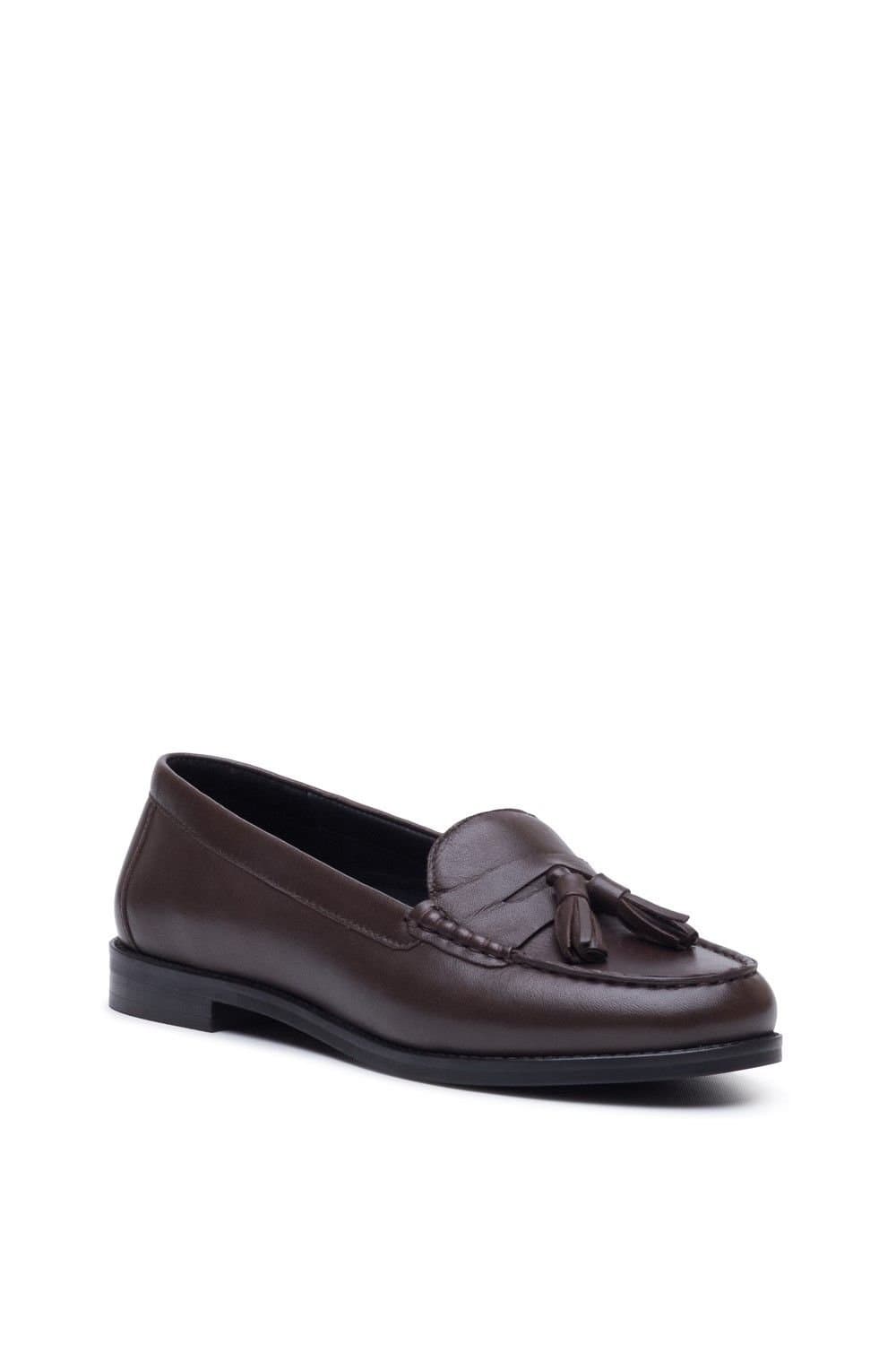 Hush Puppies Hush Puppies Women's Connie Tassel Loafer in Chocolate