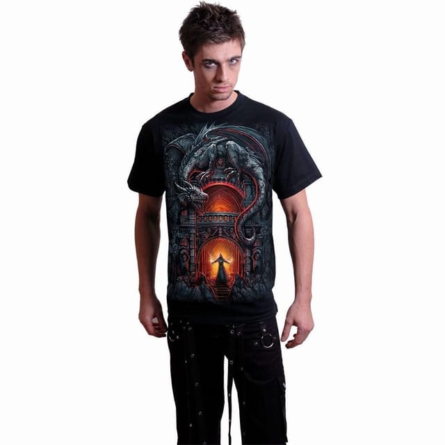 Spiral Spiral Men's DRAGON'S LAIR - T-Shirt Black - 3