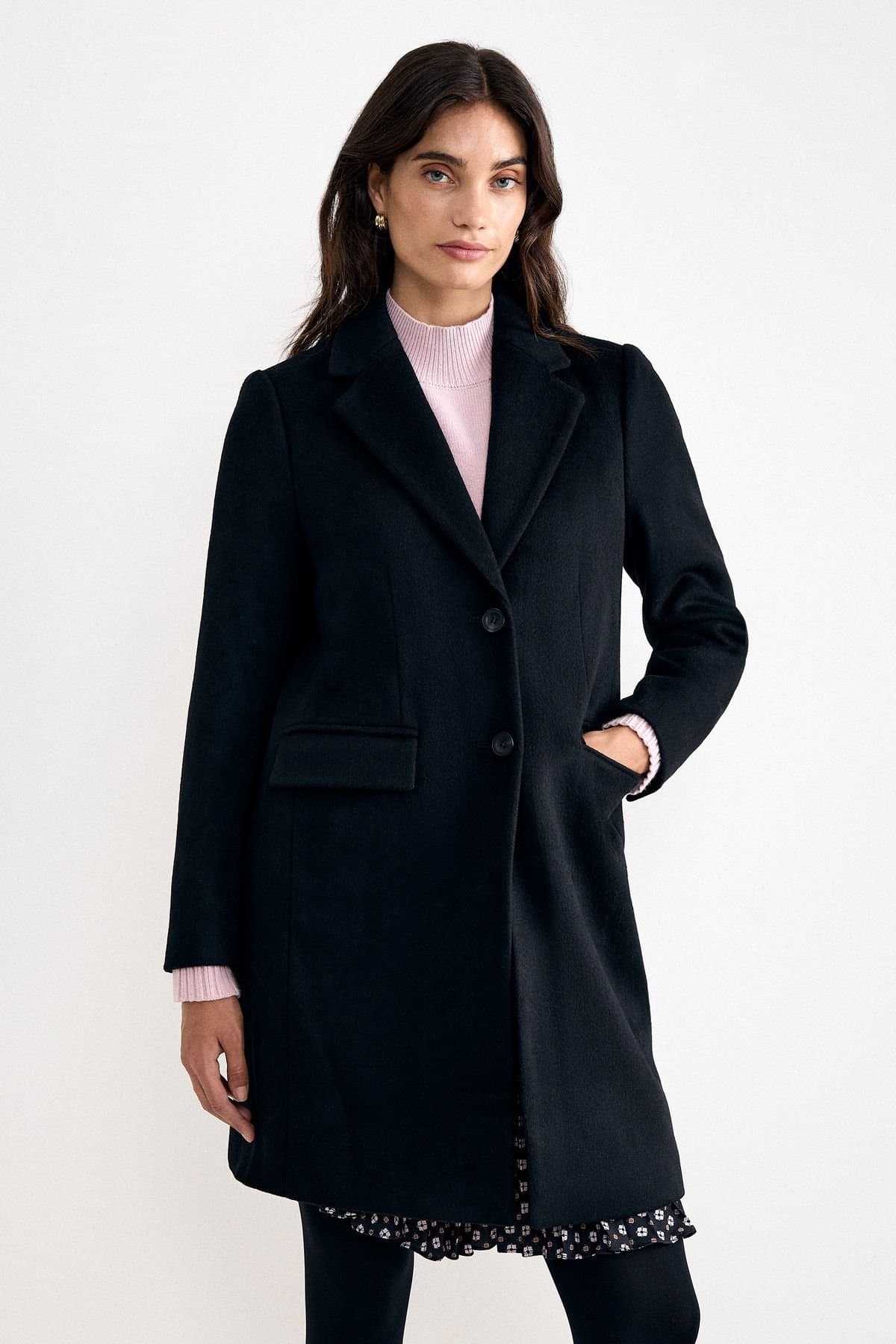Phase Eight Phase Eight Women's Petite Lydia Coat in Black