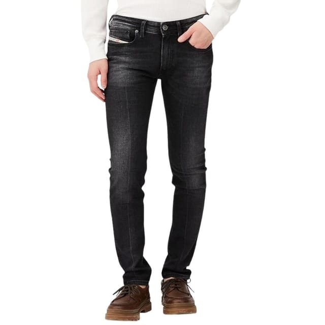 Diesel Diesel Men's 1979 Sleenker Black Faded Denim Jeans - 3