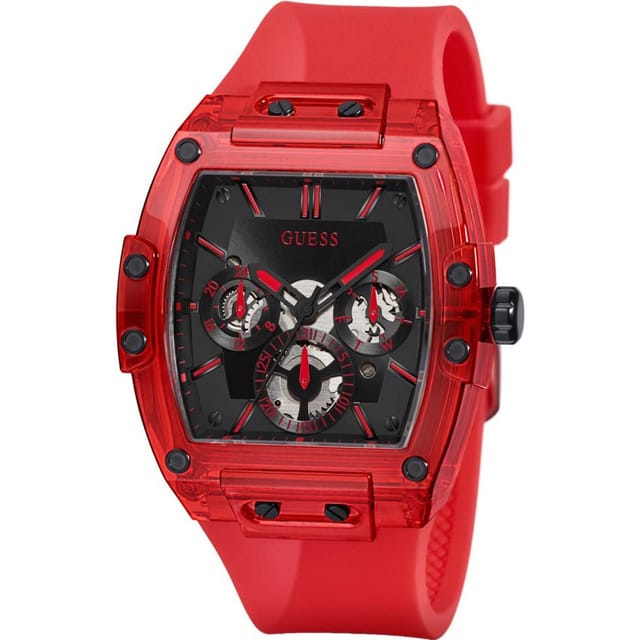 Guess Guess Men's GW0203G5 Phoenix 42mm Quartz Watch in Red - 2
