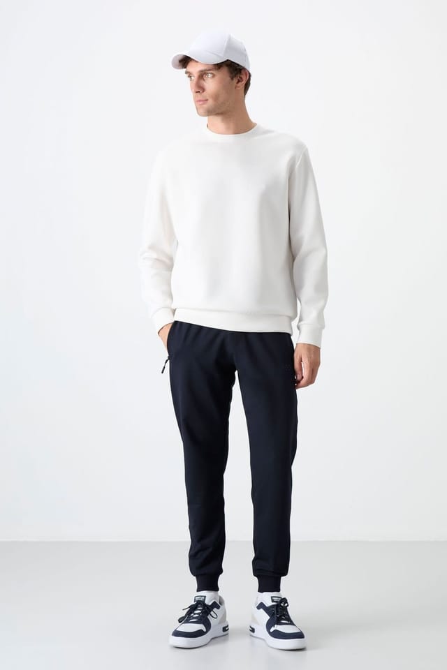 Tommy Life Tommy Life Men's Solid Pull-on Sweatpants With Zip Pocket in Navy - 2