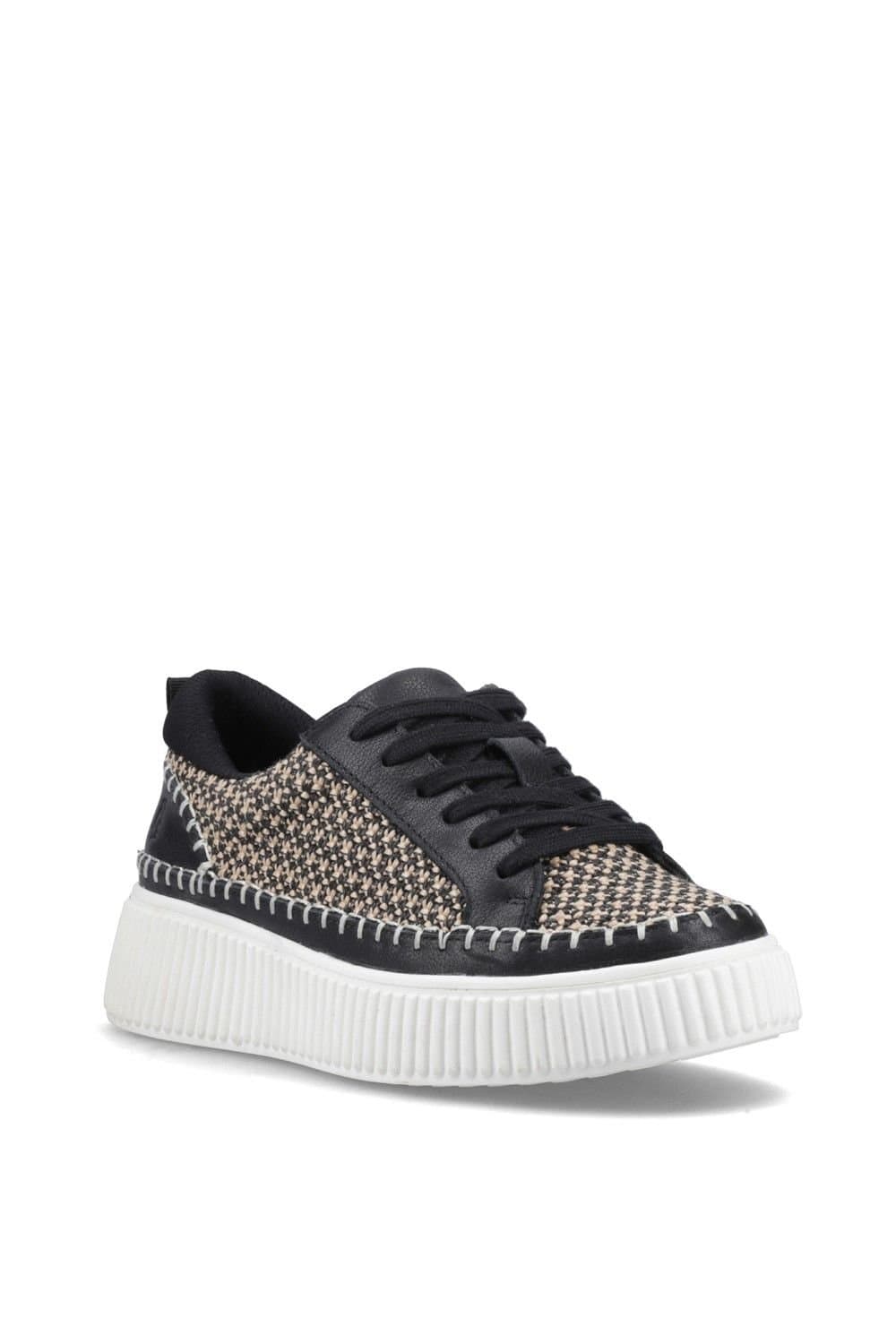 Hush Puppies Hush Puppies Women's Haisley Woven Trainer in Black