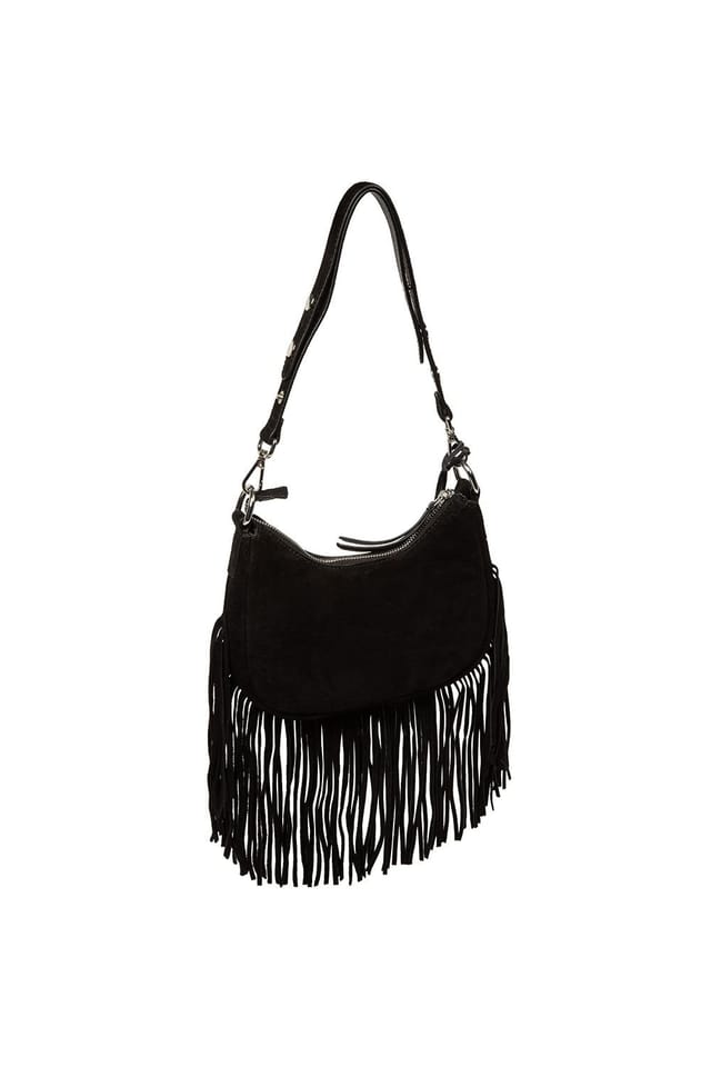 Cultured London Cultured London Women's 'Alondra' Suede Evening & Clutch Bag in Black - 3