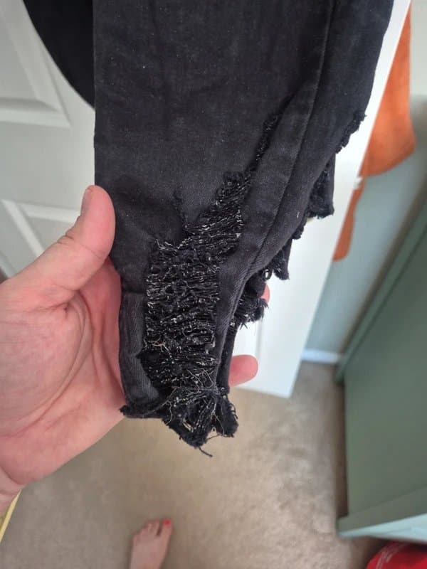 Topshop Topshop Joni jeans W34 L30 ripped bottom