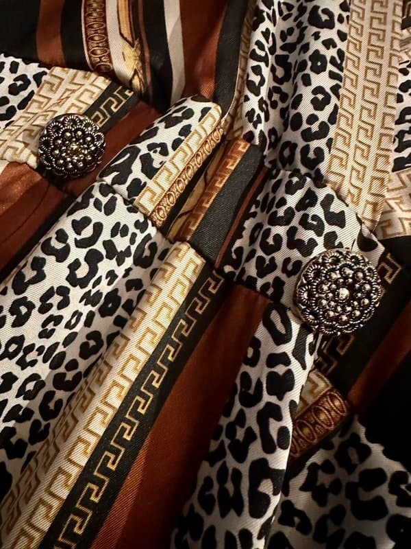 Boohoo Beautiful uk 14😻 animal print dress boho hippy gothic