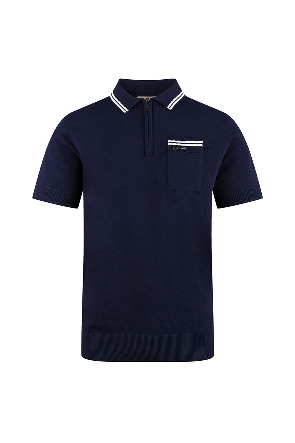 Luke 1977 Luke 1977 Men's Sebaco Junior Knitted Polo in Navy - 1