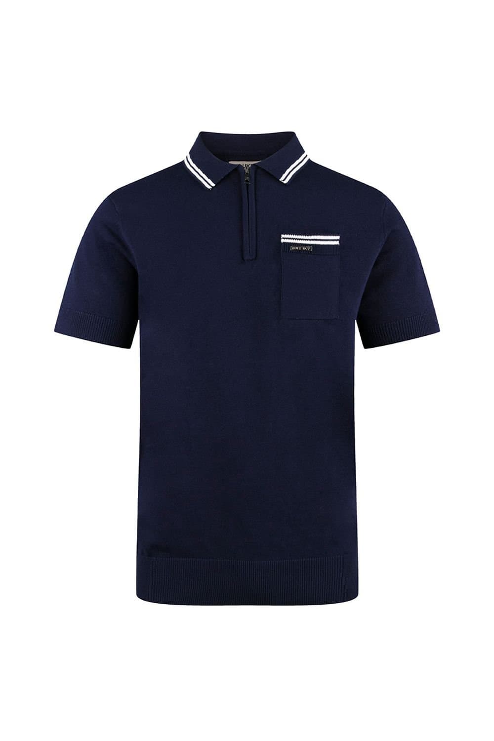 Luke 1977 Luke 1977 Men's Sebaco Junior Knitted Polo in Navy
