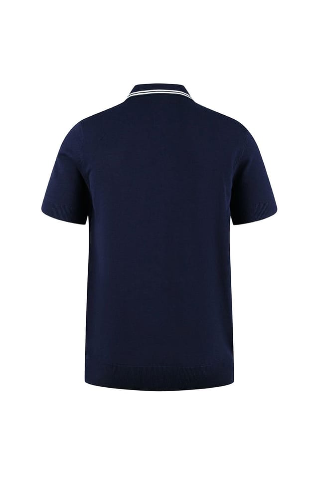 Luke 1977 Luke 1977 Men's Sebaco Junior Knitted Polo in Navy - 2