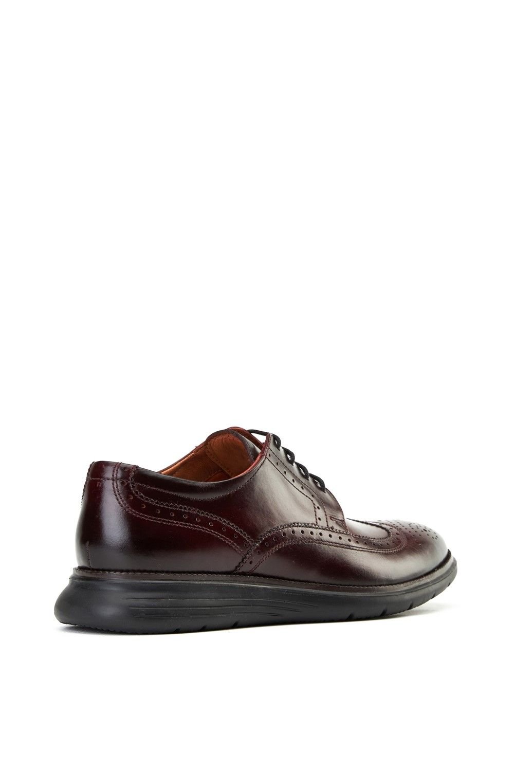 Base London Base London Men's Flight 25 Brogue Shoe in Wine - 2