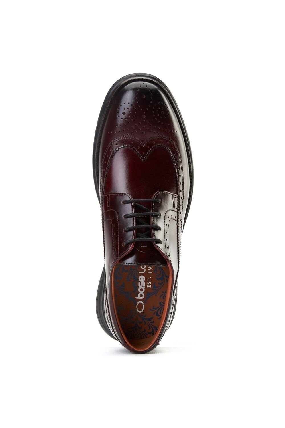 Base London Base London Men's Flight 25 Brogue Shoe in Wine - 4