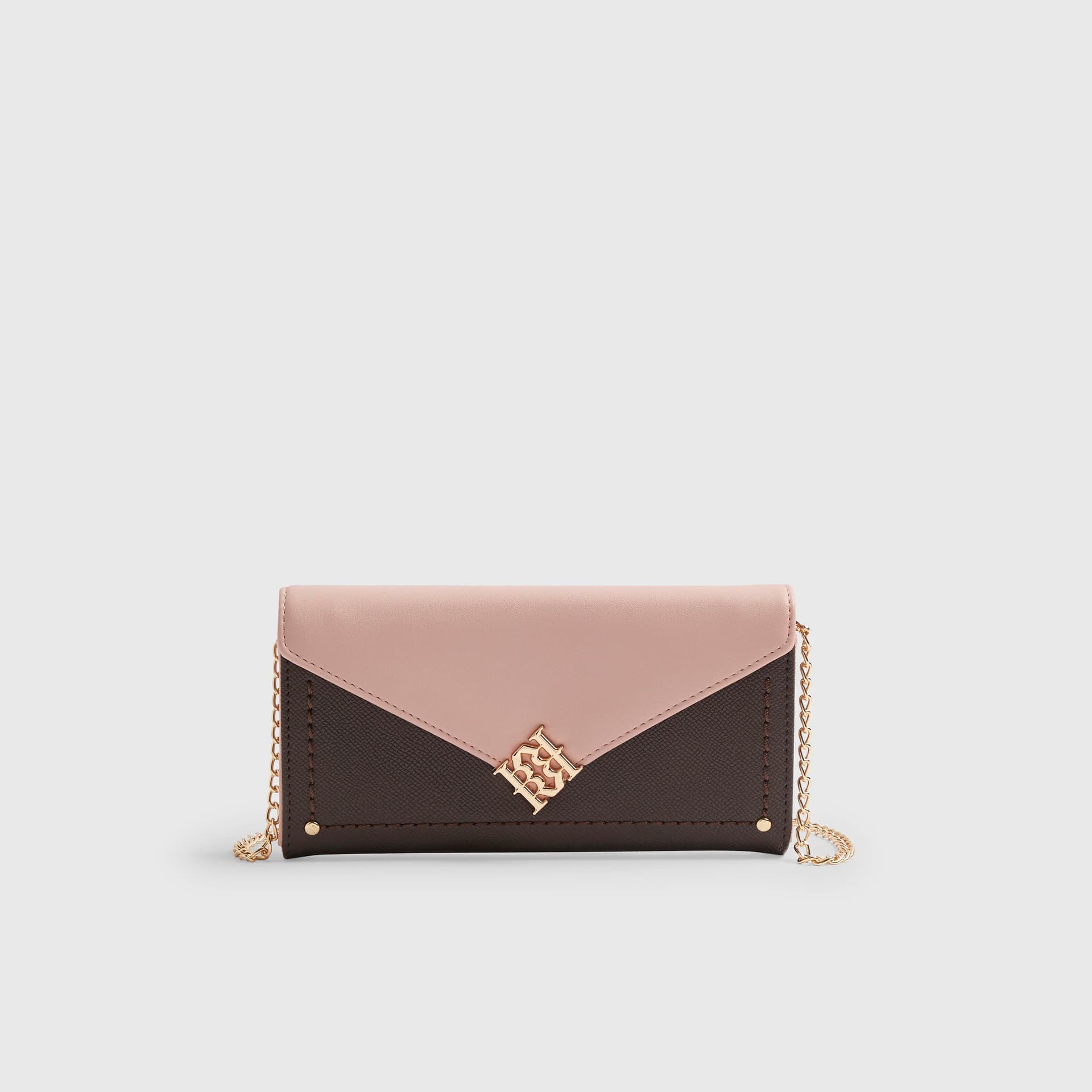 River Island River Island Womens Brown Flap Crossbody Purse