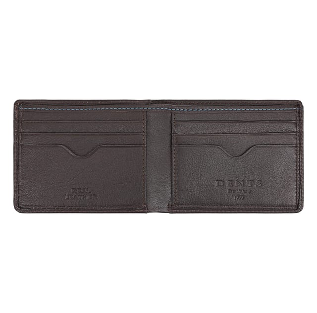 Dents Dents Men's Cody Leather Wallet in Dark Brown - 2