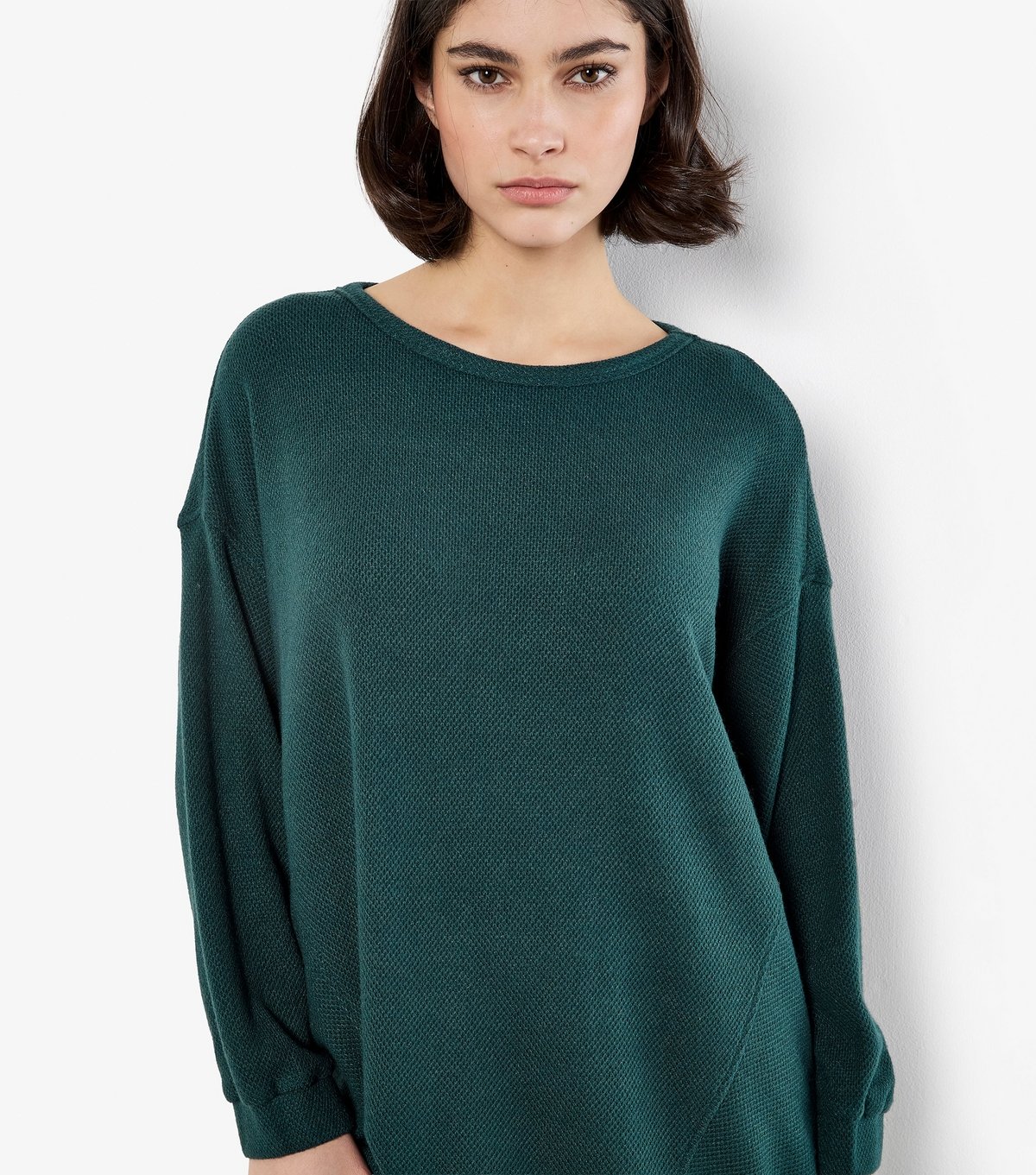 Apricot Women's Dark Green Honeycomb Oversized Dress Apricot New Look - 4