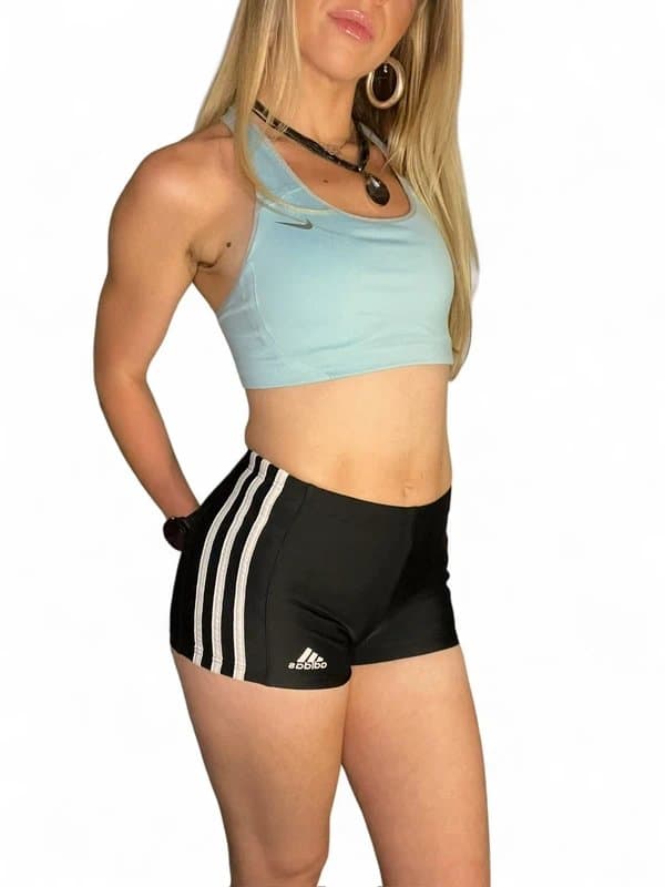 adidas 00s vintage activewear adidas low rise micro shorts