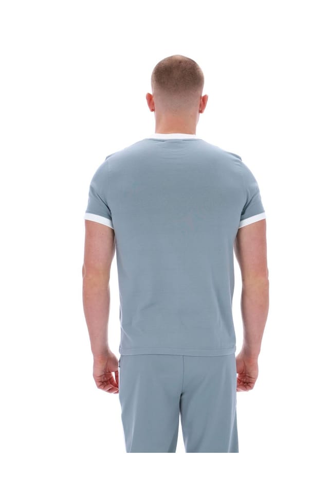 Sergio Tacchini Sergio Tacchini Men's Master T-Shirt Grey/Blue/White in Grey - 3