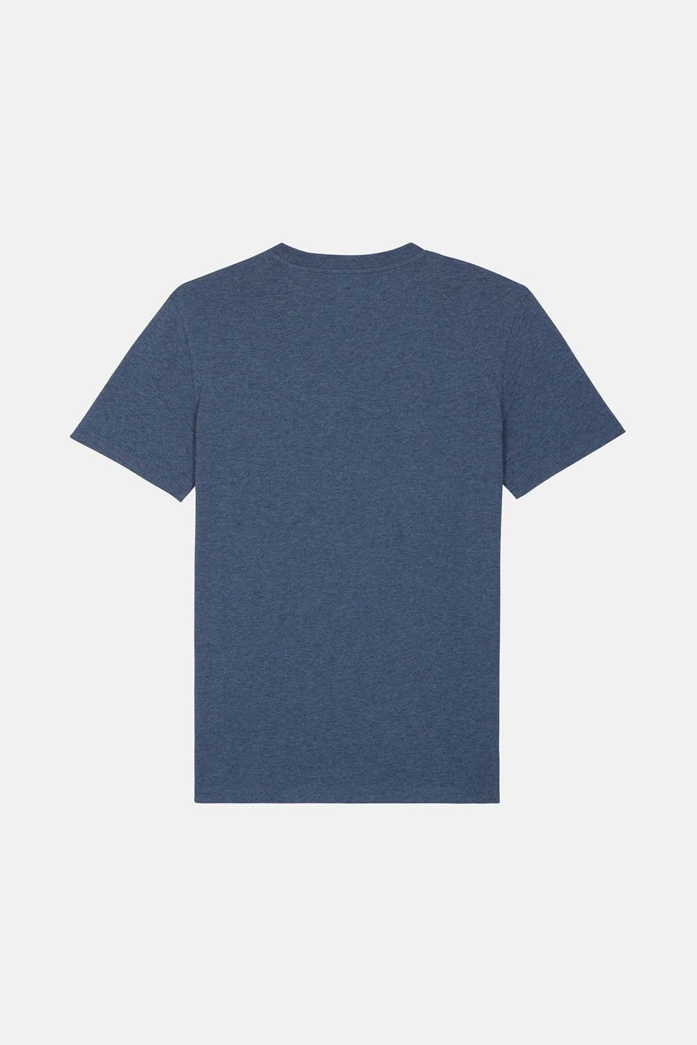British Boxers British Boxers Men's "Dark Heather Blue" Cotton T-Shirt in Mid Blue - 4