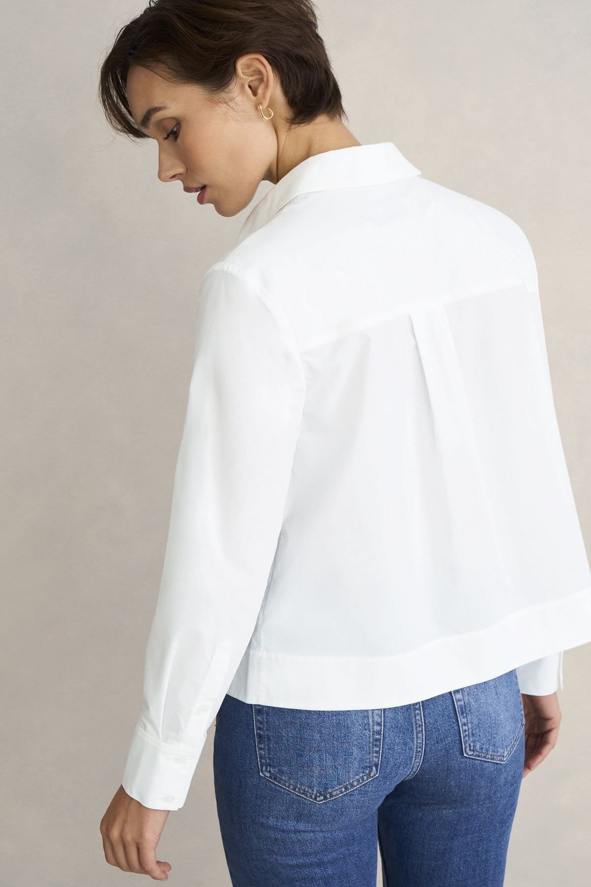 Hobbs London Hobbs London Women's Andie Long Sleeve Button Up Shirt in White - 4
