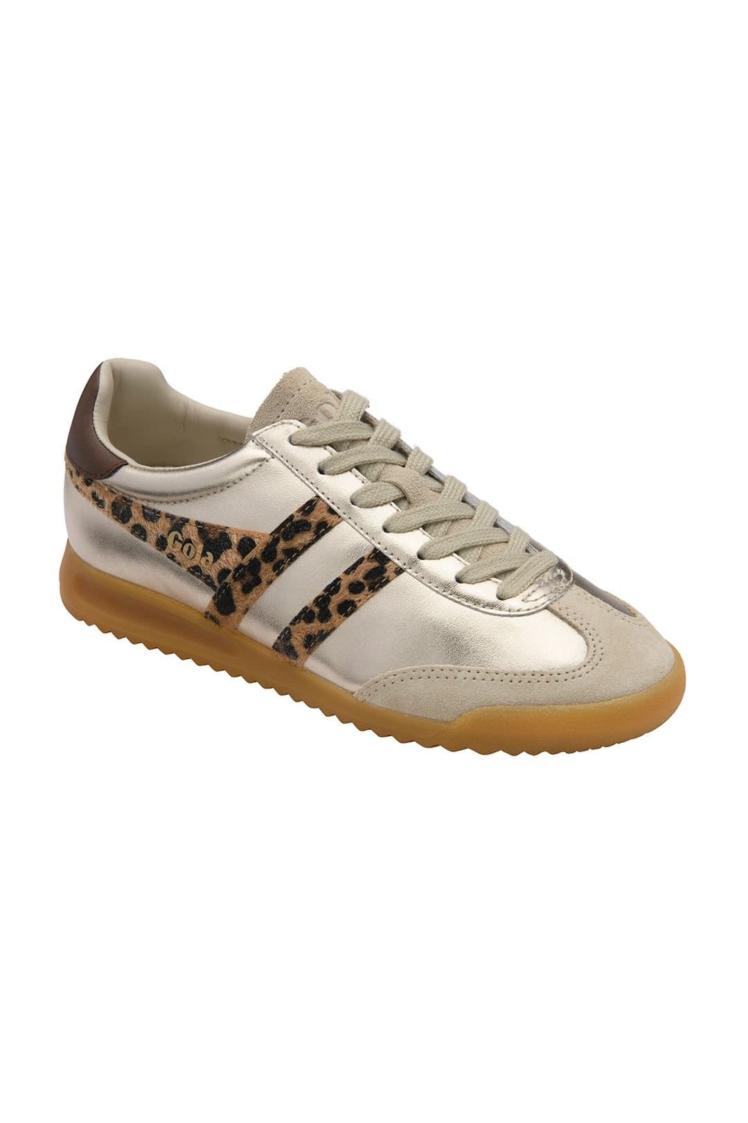 Gola Classics Gola Classics Women's 'Torpedo Glimmer Safari' Lace-Up Trainers in Gold