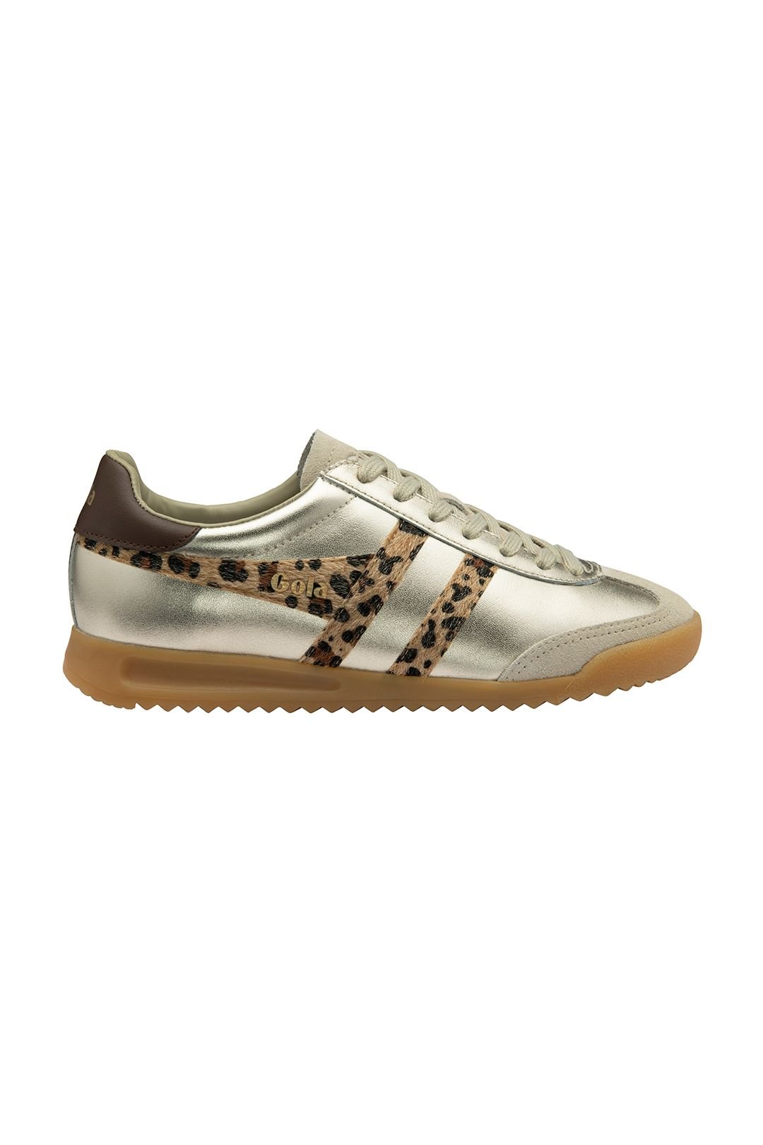 Gola Classics Gola Classics Women's 'Torpedo Glimmer Safari' Lace-Up Trainers in Gold - 2