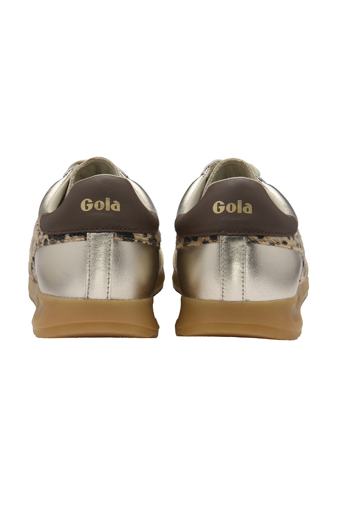 Gola Classics Gola Classics Women's 'Torpedo Glimmer Safari' Lace-Up Trainers in Gold - 4