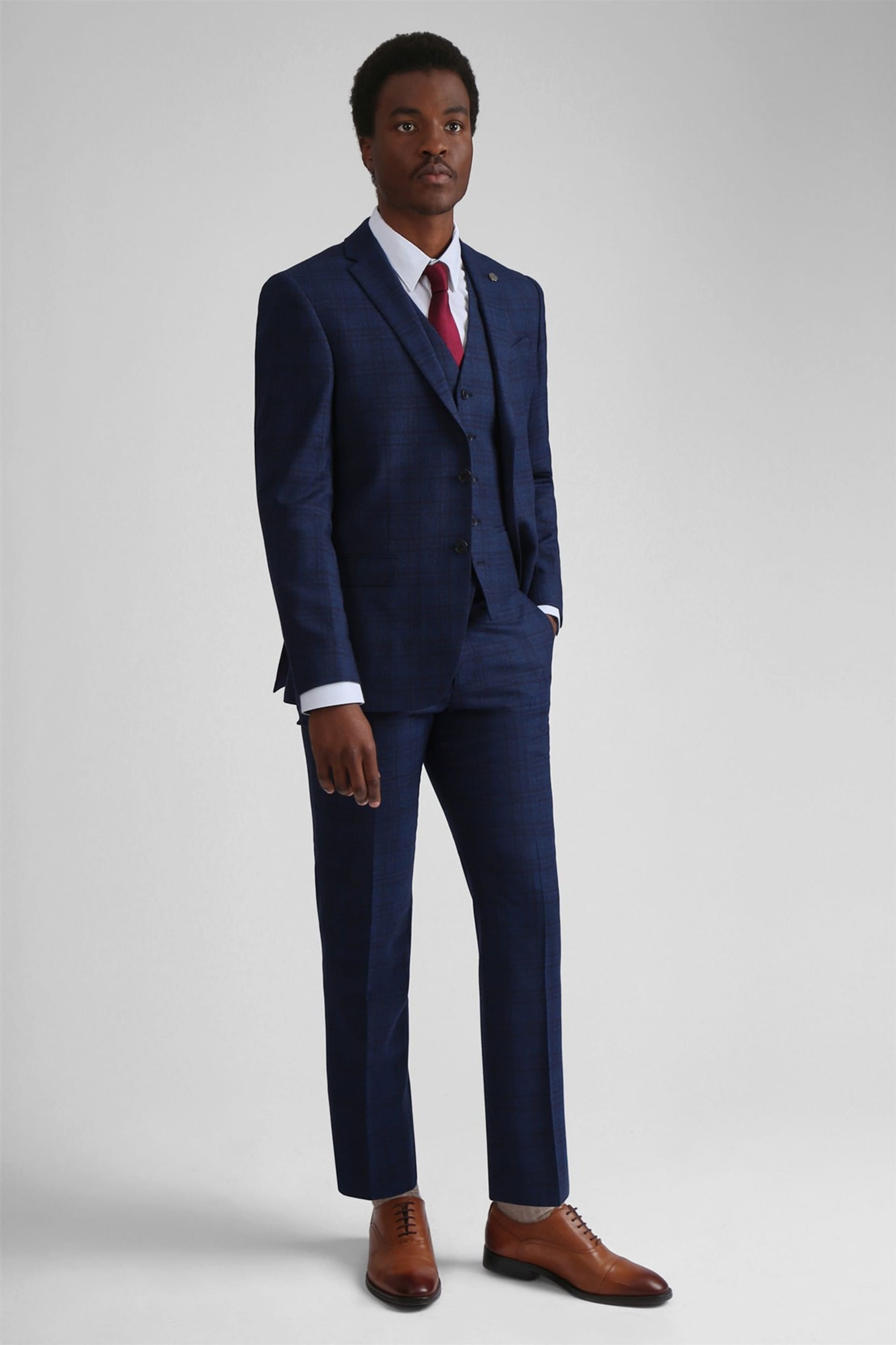 Ted Baker Ted Baker Men's Slim Fit Suit Jacket in Navy - 4
