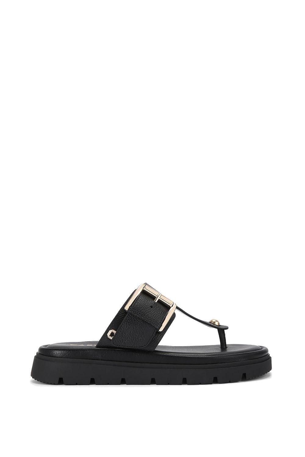 Carvela Carvela Women's 'Pavilion T Bar Mule' Leather Flats in Black - 3