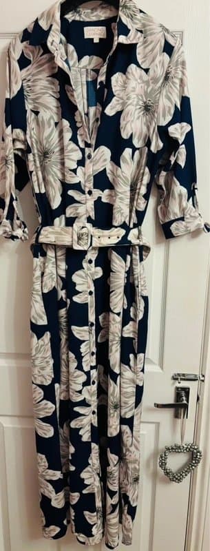 Dancing Leopard Dancing leopard plunge shirt dress pockets wedding party holiday 18-20 same day post