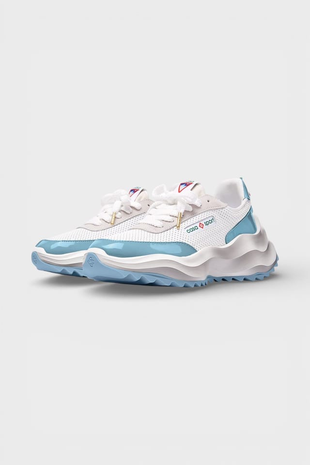 Casablanca Casablanca Women's Atlantis Sneaker White Light Blue - 2