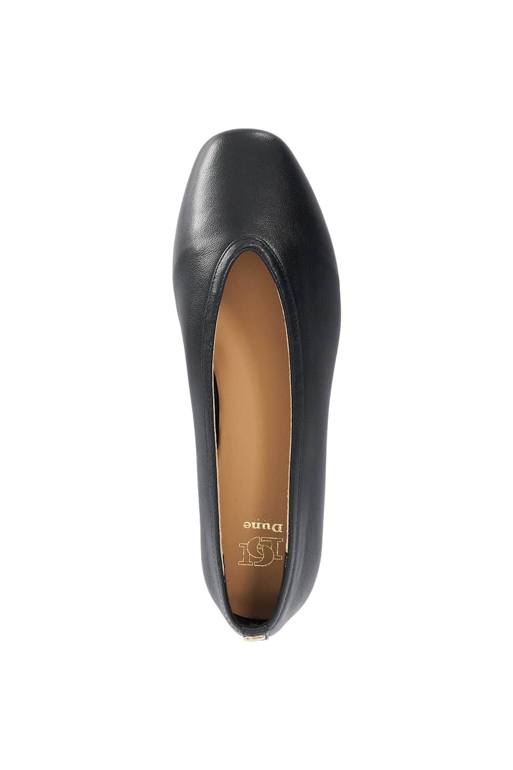 Dune London Dune London Women's 'Hetta' Leather Ballet Pumps in Black - 4