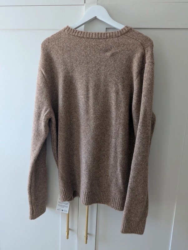 ASOS Unworn ASOS design relaxed knitted crew neck jumper in tan marl with tags - 1