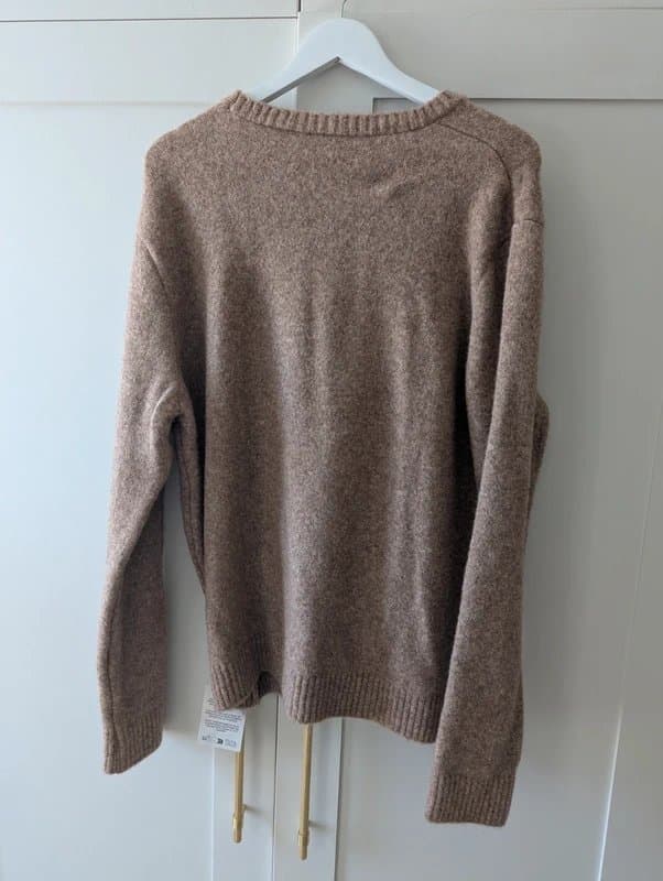 ASOS Unworn ASOS design relaxed knitted crew neck jumper in tan marl with tags