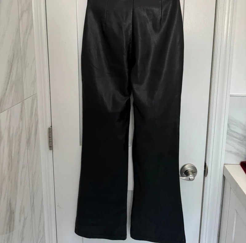 ASOS ASOS leather flare pants