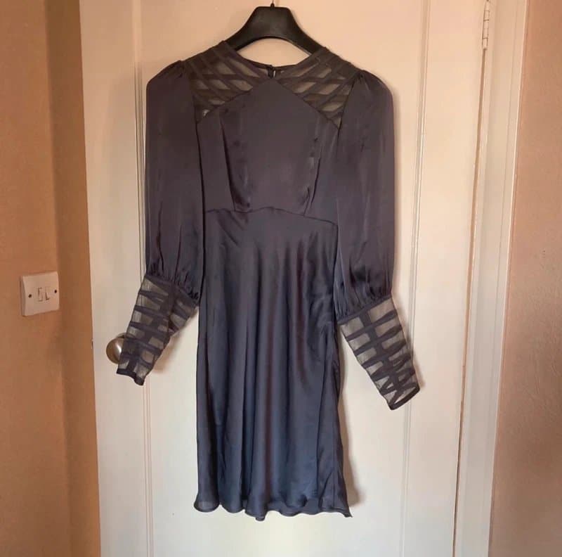 ASOS Vintage asos silk style dress mauve colour