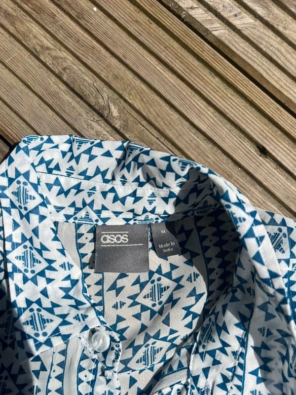 ASOS ASOS sheer printed shirt