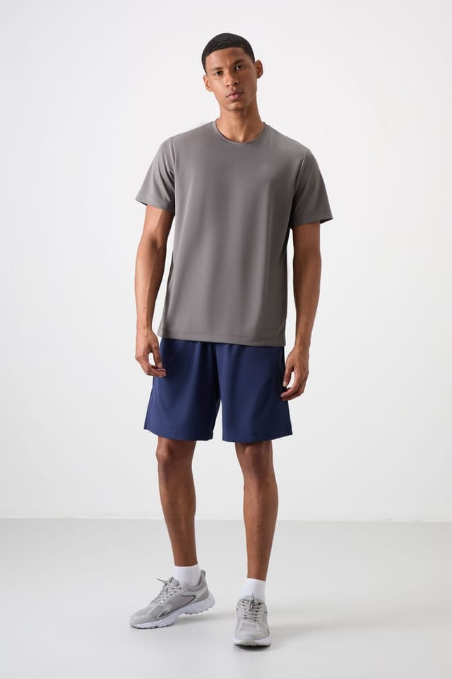 Tommy Life Tommy Life Men's Logo Print Crew Neck T-Shirt in Charcoal - 2