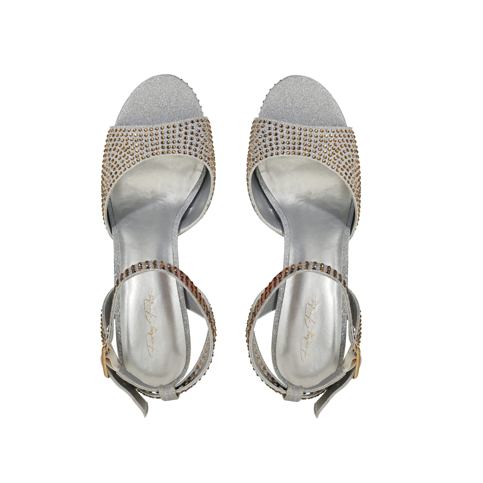 Finding Friday Finding Friday Women's Glitter & Gem Embellished Platform in Silver - 4
