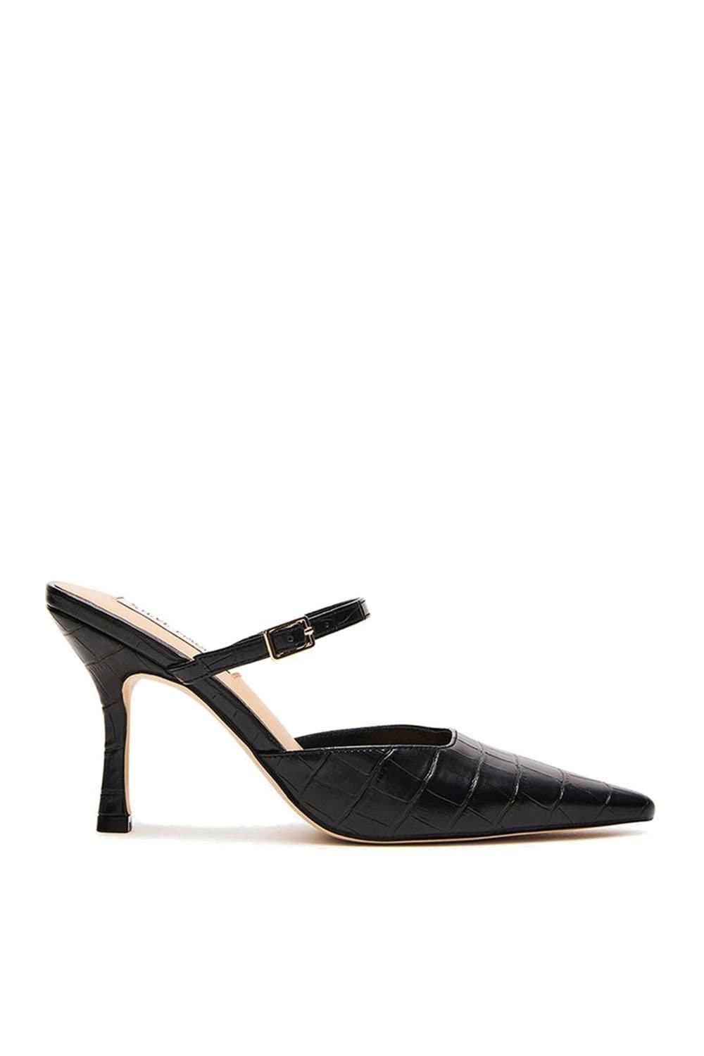 Steve Madden Steve Madden Black 'Brecki Heel' Mules