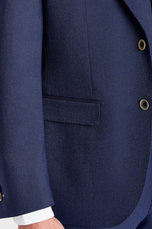 Paul Andrew Paul Andrew Men's Belmont Blazer Tailored Fit Summer Suit Jacket in Navy - 2