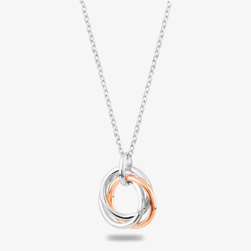Rosa Lea Rosa Lea Women's Triple Intertwined Rings Pendant BJ-PC473CRG0.5 in Silver