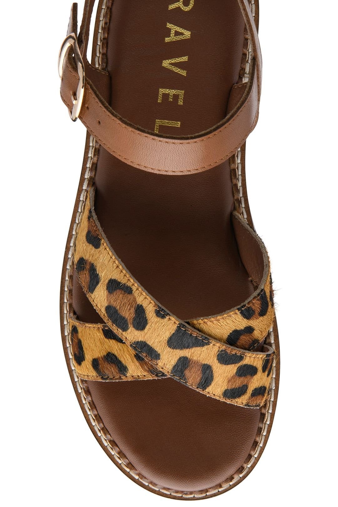 Ravel Ravel Women's Leopard-Print Leather 'Darras' Sandals - 4