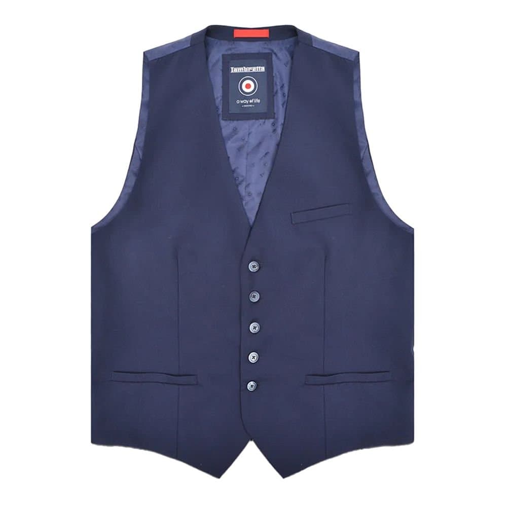Lambretta Lambretta Men's Oscar Waistcoat in Navy