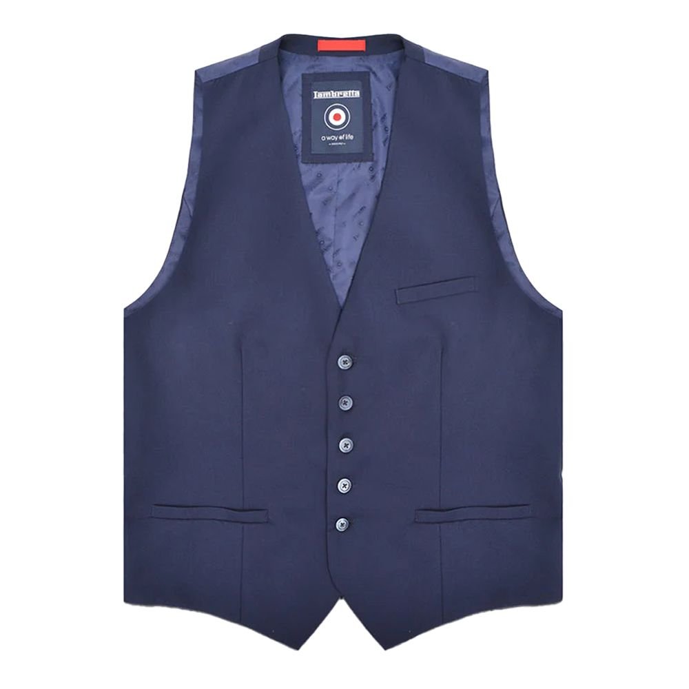 Lambretta Lambretta Men's Oscar Waistcoat in Navy - 3