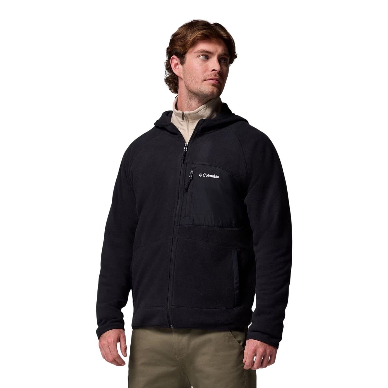 Columbia Columbia Men's Fast Full Zip Regular Hooded Jacket in Black
