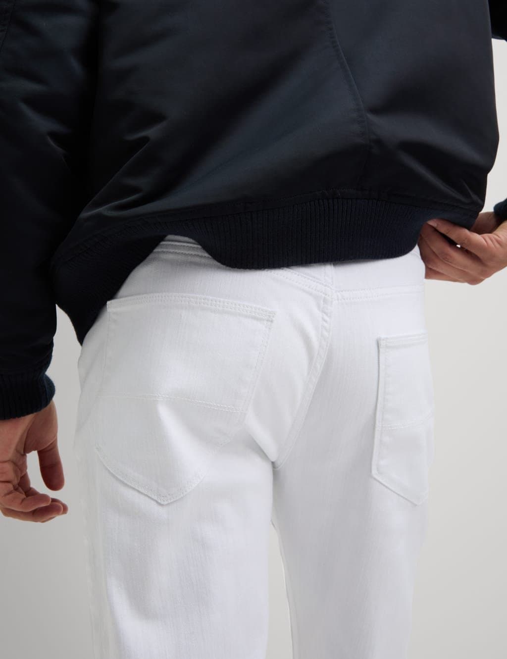 Marks & Spencer M&S Ice White Slim Fit Stretch Jeans