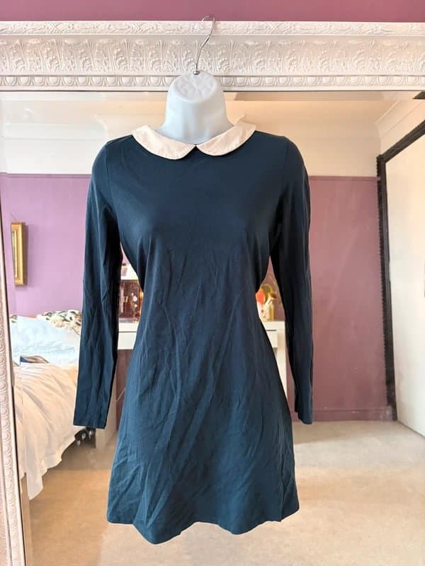 ASOS navy long sleeve mini dress ASOS